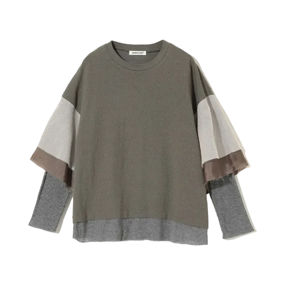 UNDERCOVER Cotton Pullover Top "Gray Khaki"