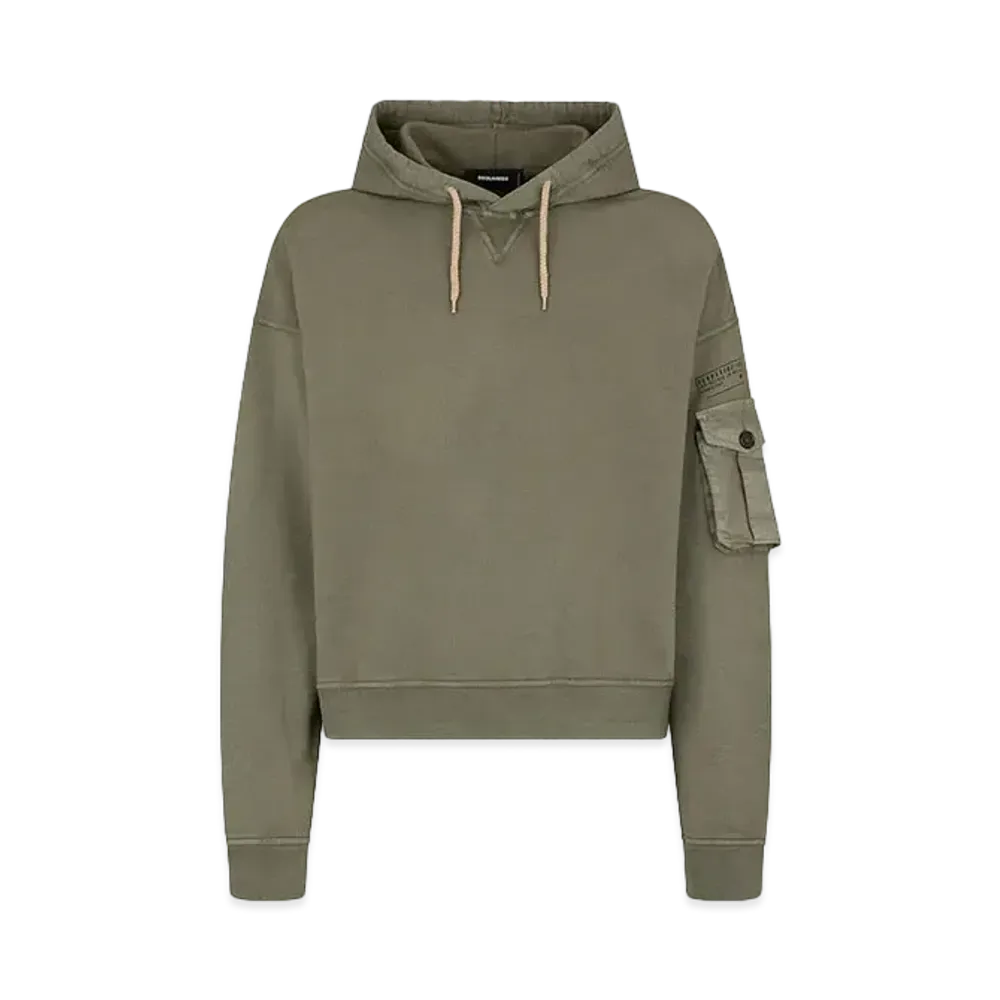 Dsquared2 Cipro Fit Hoodie Sweatshirt #1 "Military Green"