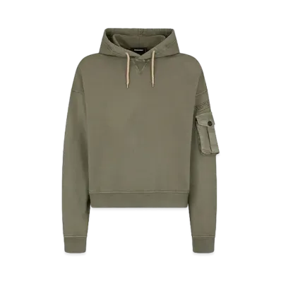 Dsquared2 Cipro Fit Hoodie Sweatshirt #1 "Military Green"