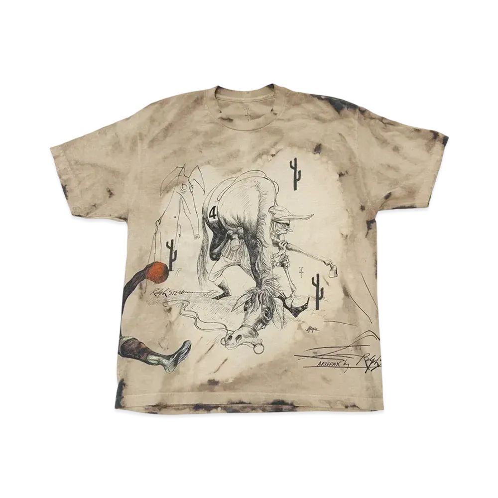 Travis Scott Cactus Jack x Ralph Steadman Fear Tee "Beige"