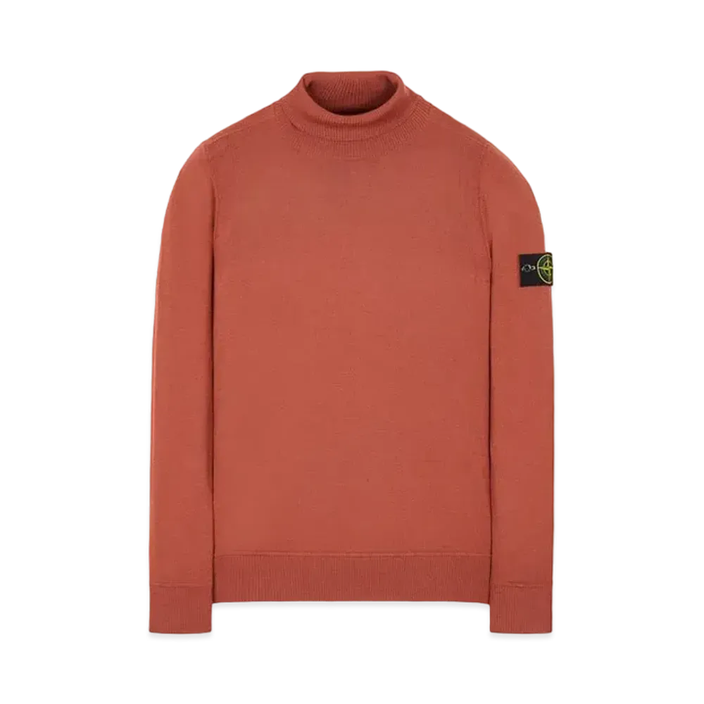 Stone Island 527C4 LIGHT PURE WOOL "Brick Red"