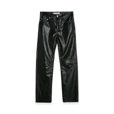 OUR LEGACY Women's Linear Moto Cut Fake Leather "Cageian Black"