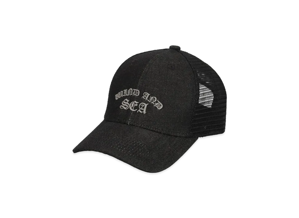 WIND AND SEA Logo Mesh Cap "Black"