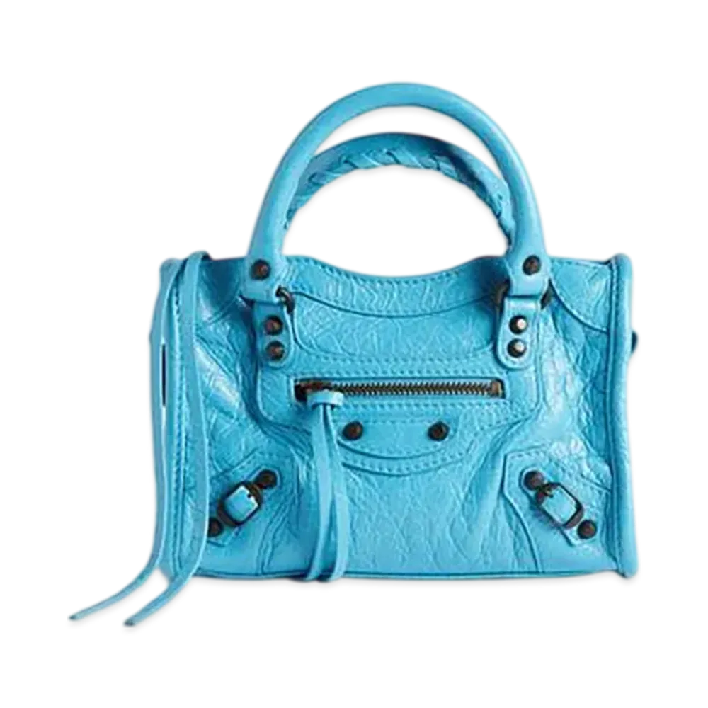 BALENCIAGA Le City Bag Nano "Blue Cyan"