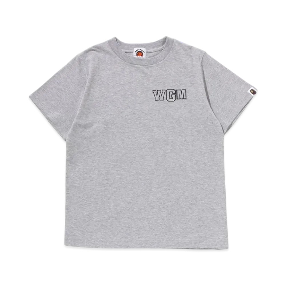A BATHING APE Back Shark Loose Fit Tee "Gray"