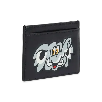 KENZO VERDY MARKET Leather Card Holder "Black"