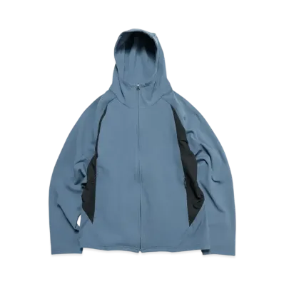 SOPHNET. Tech Zip Up Hoodie "Blue"