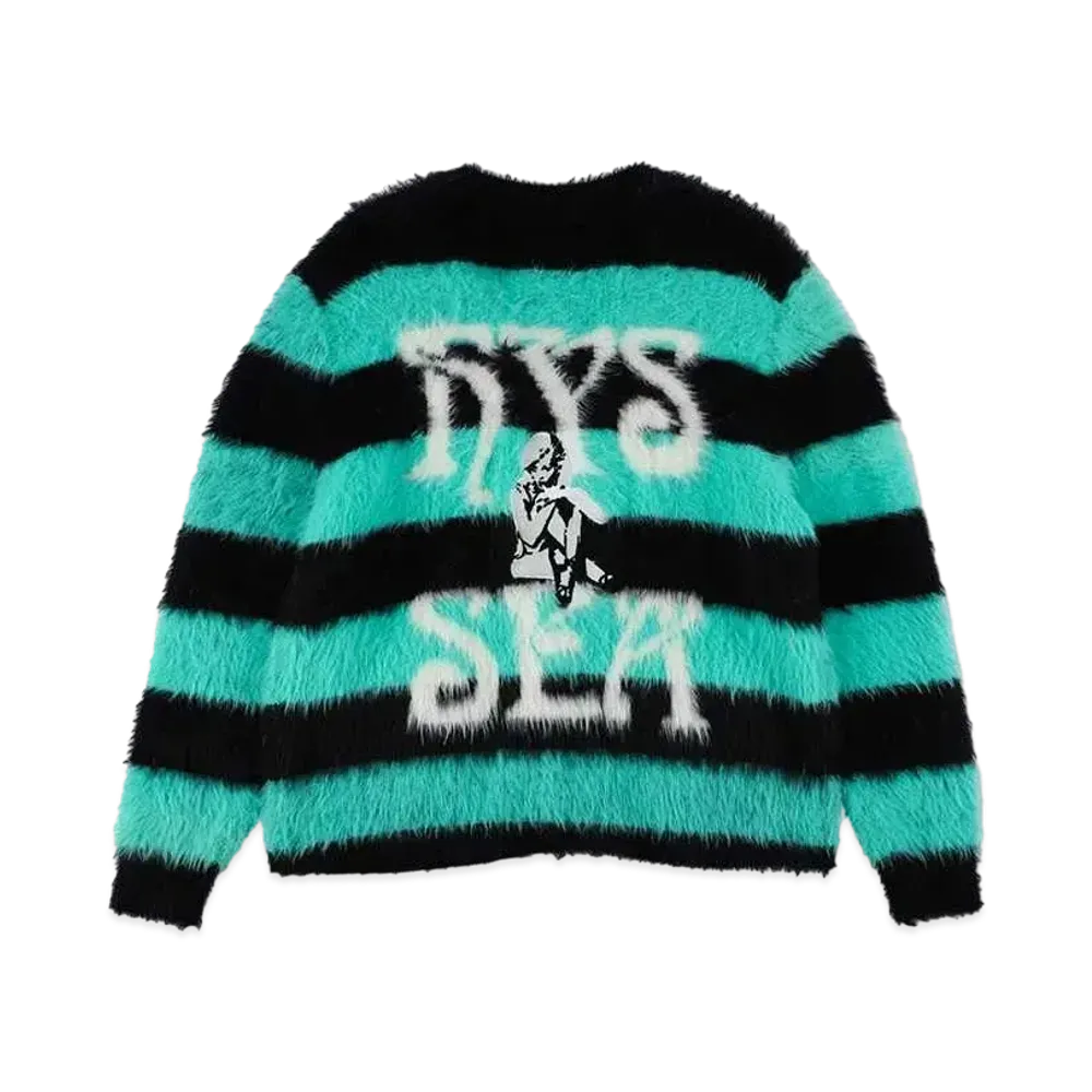 WIND AND SEA x HYSTERIC GLAMOUR Knit Cardigan "Mint"