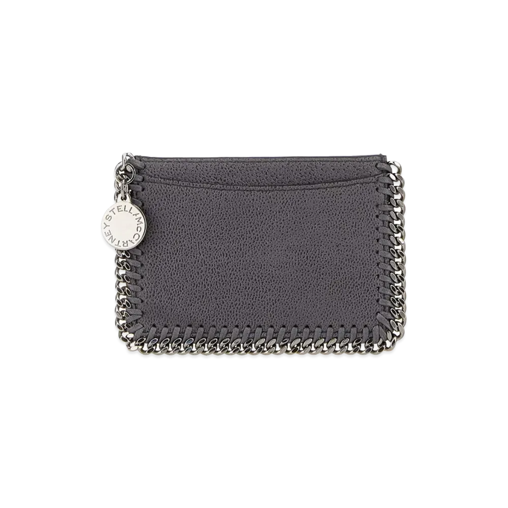 STELLA McCARTNEY Women's Shaggy Deer Falabella Card Holder "Gray/Dark Grey"