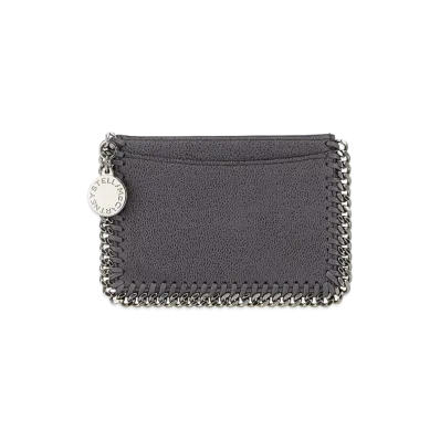 STELLA McCARTNEY Women's Shaggy Deer Falabella Card Holder "Gray/Dark Grey"