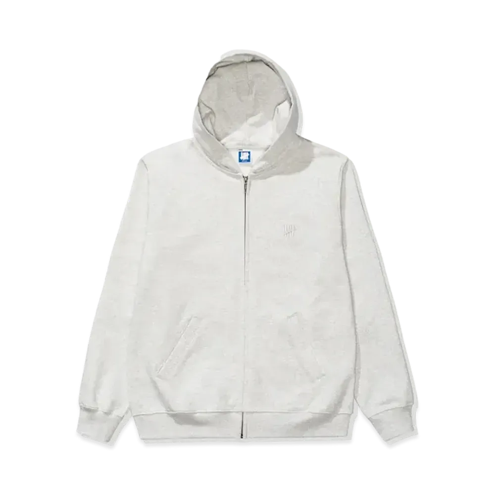UNDEFEATED Embroidered Zip Hood "Gray"