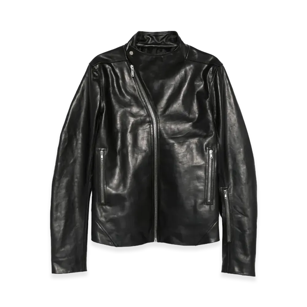 Rick Owens Leather Outerwear "Black"