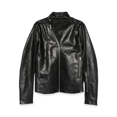 Rick Owens Leather Outerwear "Black"