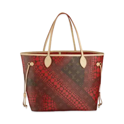 Louis Vuitton x Yayoi Kusama Monogram Wave Neverfull MM "Rouge"