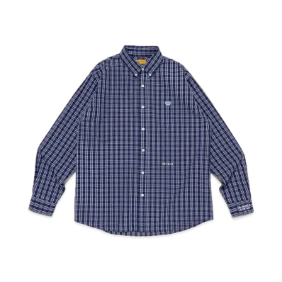 HUMAN MADE Check BD Shirt "Navy"