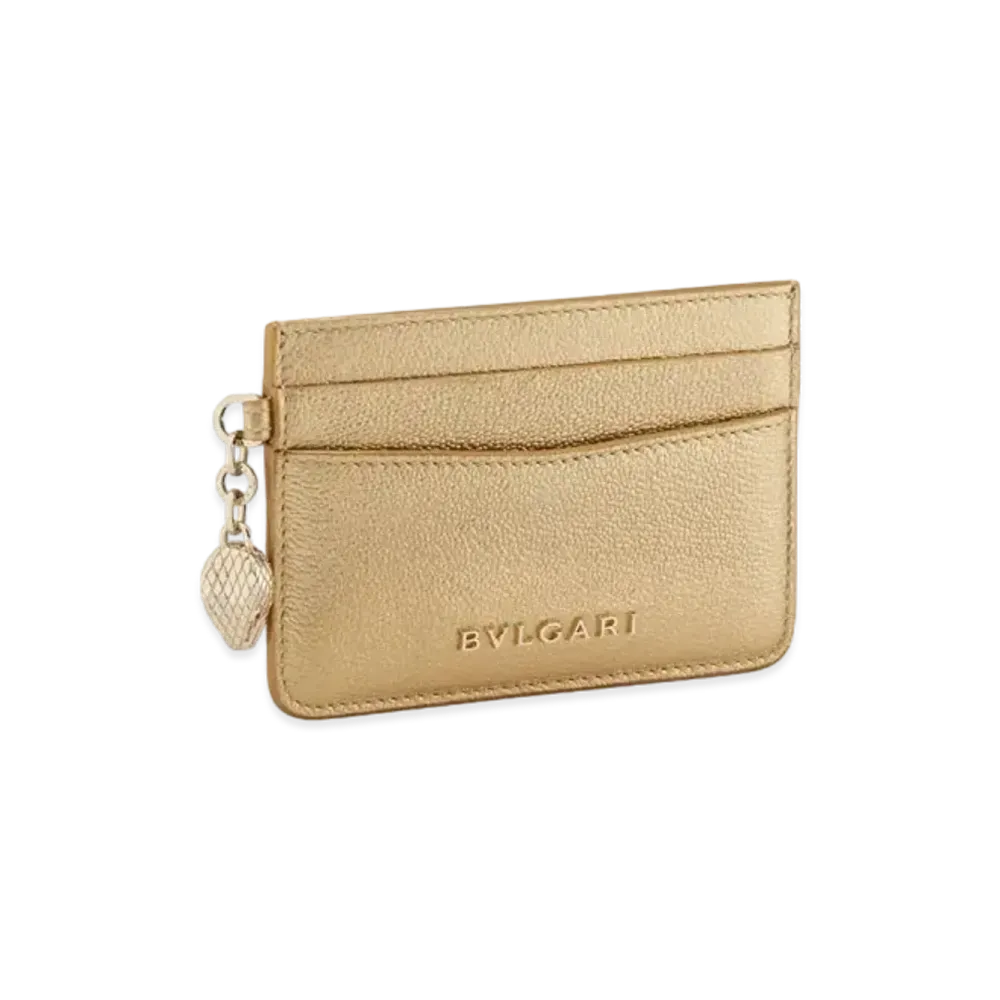BVLGARI Serpenti Forever Card Holder "Gold"