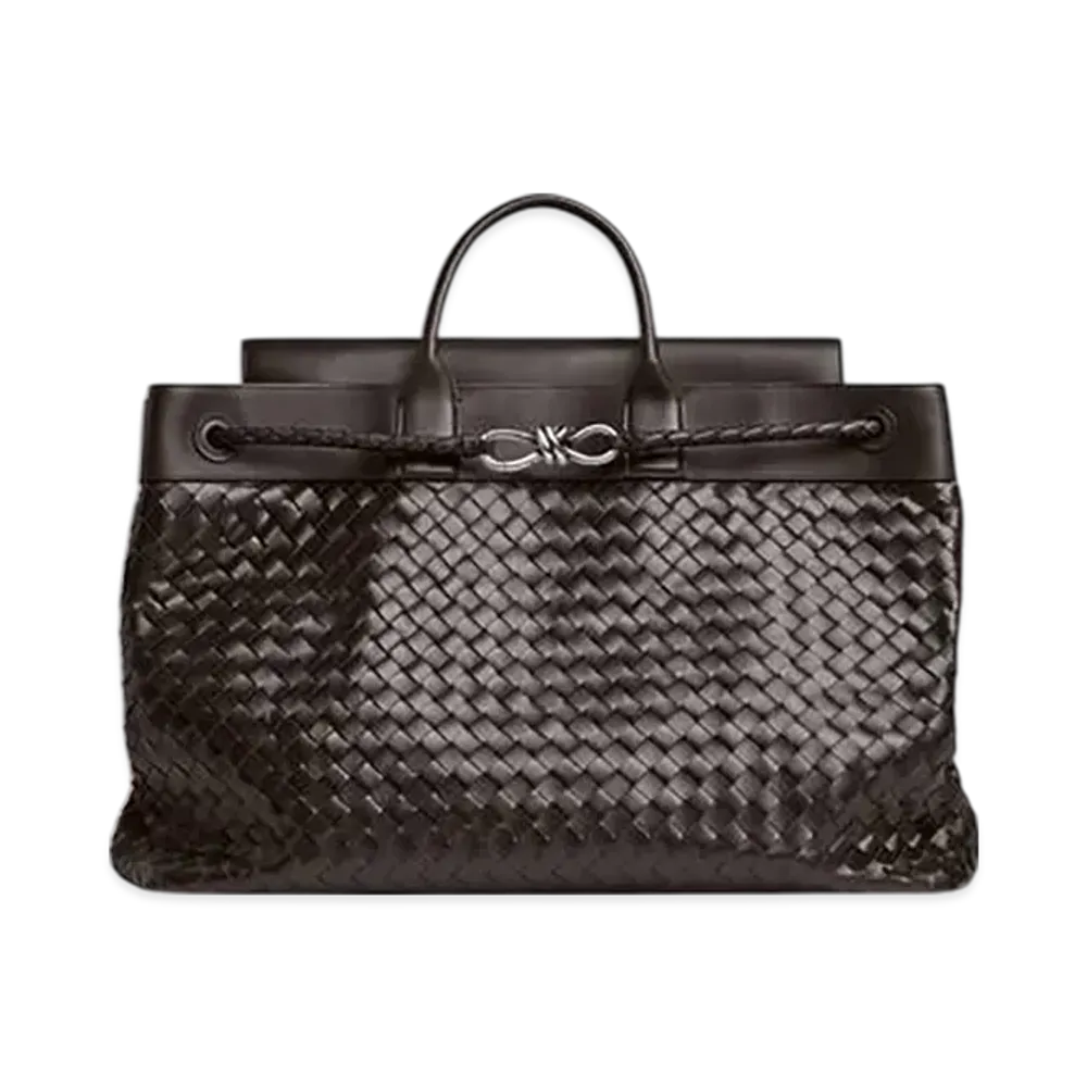 Bottega Veneta Large Andiamo Voyager "Fondant"