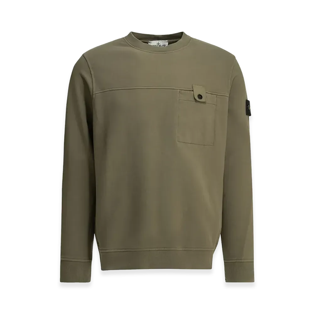 Stone Island Crewneck Sweatshirt with Logo "Green"