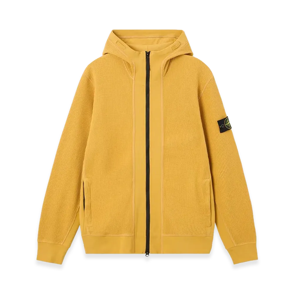 Stone Island 6100058 Organic Cotton Waffle Fleece "Mustard"