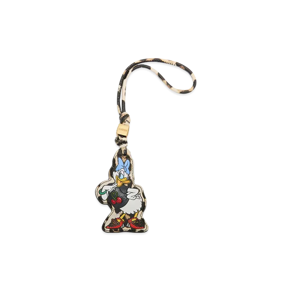 GANNI x Disney Daisy Duck Leopard Charm "Almond Milk"