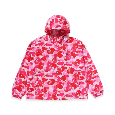 A BATHING APE Abc Dot Hooded Jacket "Pink"