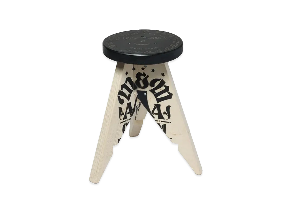 NEIGHBORHOOD x M&M . Stool-1 "Black/Natural"