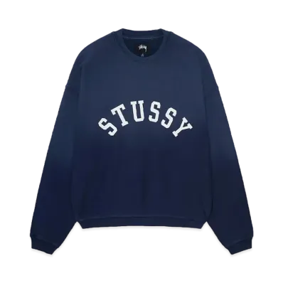 Stussy Sun Faded Oversized Crew "Navy"
