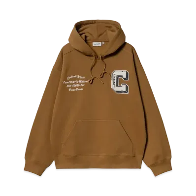 Carhartt WIP Hooded Brown Ducks Sweat "Hamilton Brown"