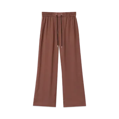 Paul Smith Women's Drawstring Wide Pants "ChocolateBrown"