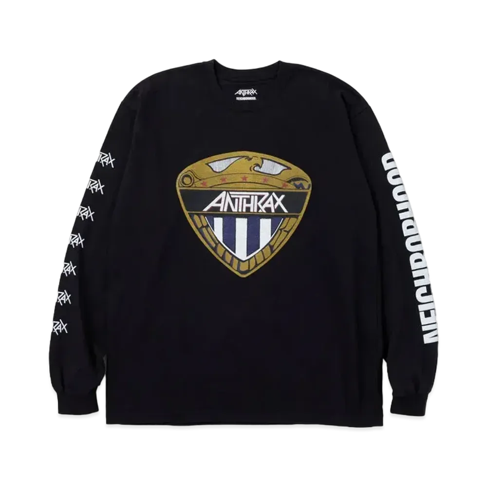 NEIGHBORHOOD x ANTHRAX Tee LS-2 "Black"