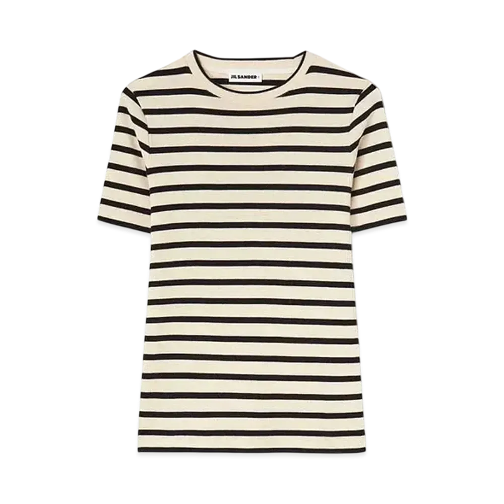 Jil Sander Women's Crew-Neck T-Shirt "Blue Jay"