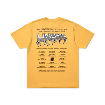UNDEFEATED Team Store S/S Tee "Yellow"