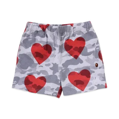 A BATHING APE I Love Bape Sweat Shorts "Gray"