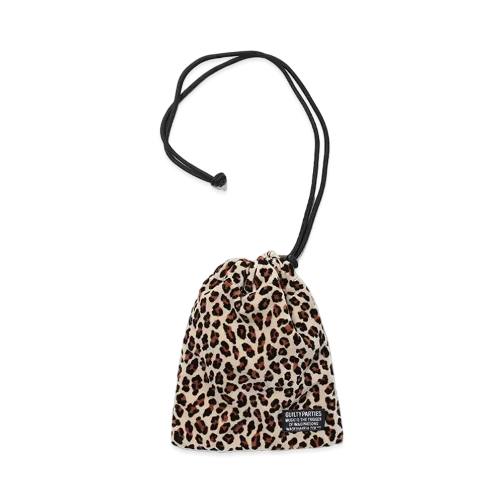 WACKO MARIA Leopard Velor Shoulder Porch "Beige"