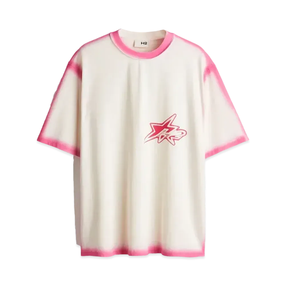 HERONPRESTON x H&M H2 Printed T-shirt "White/Pink"