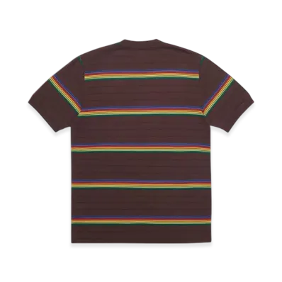 PALACE Mershy-Pea Stripey T-Shirt "Burgundy"