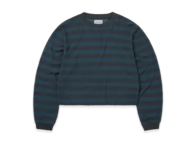 thisisneverthat Mesh Striped W Crewneck "Dark Brown"