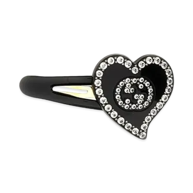 GUCCI Interlocking G Heart shaped Hair Clip