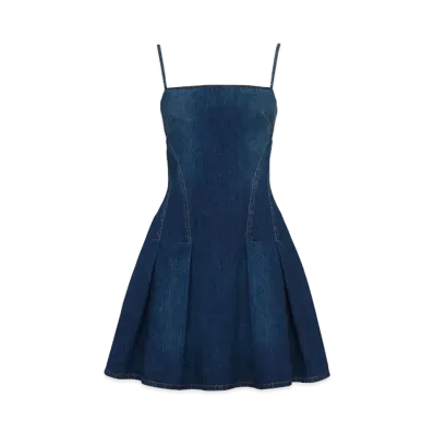 Alexander McQUEEN Denim Mini Dress "Indigo"