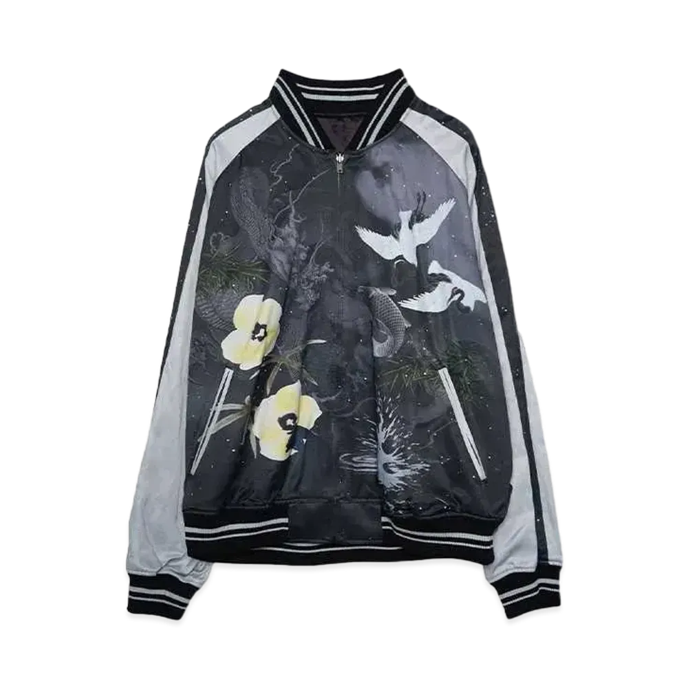 LAD MUSICIAN R/C SATIN CARP&SPLASH BLOUSON "BLACK"