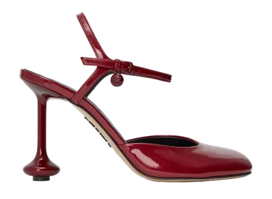 LOEWE Women's Toy Ankle Strap Pump "Dark Red"