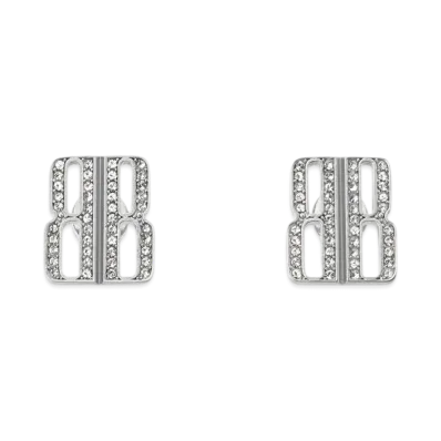 BALENCIAGA Nano Stud XS Earrings "Silver"