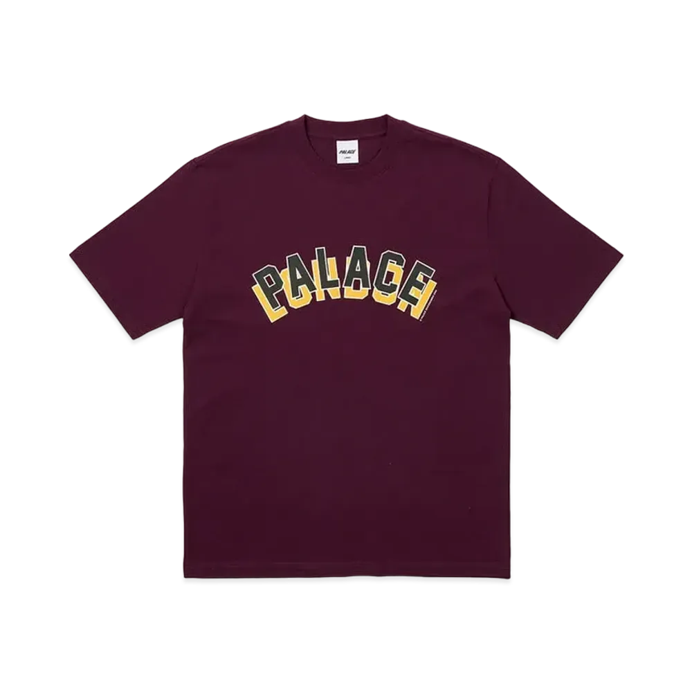PALACE London Stack T-Shirt "Red Wine"