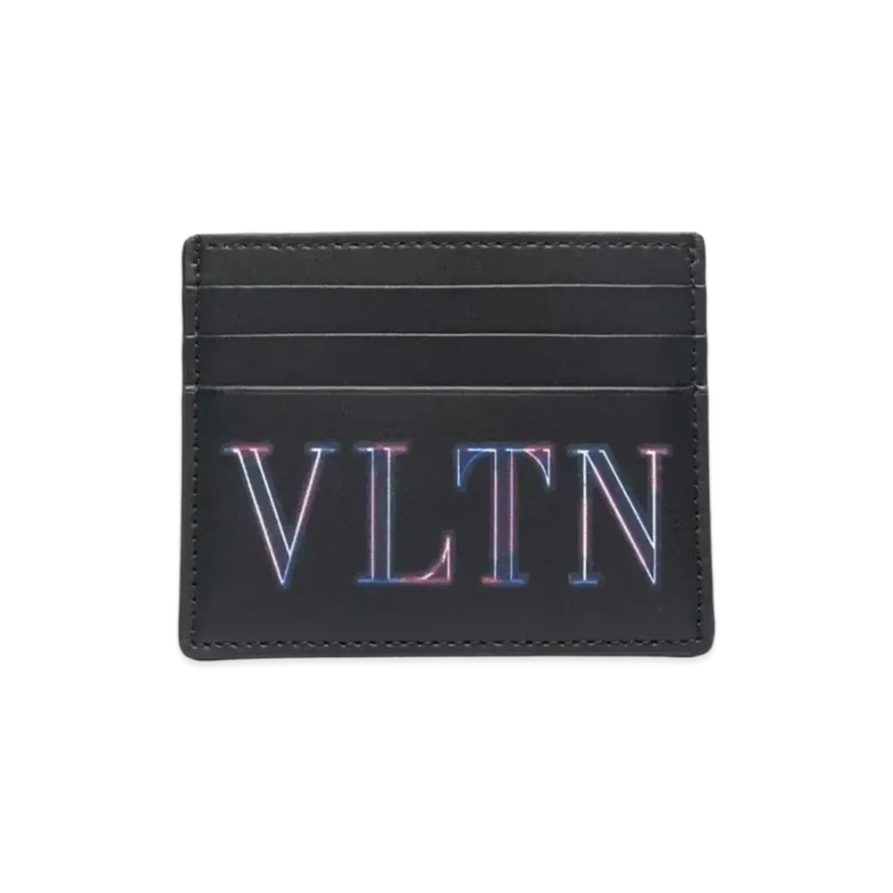 Valentino Neon VLTN Card Case "Black/Multicolor"