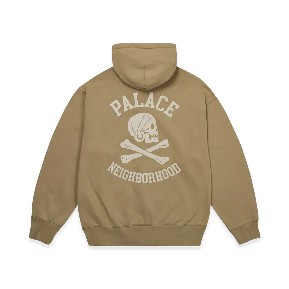 PALACE x NEIGHBORHOOD Skull Zip Hood "Incense"
