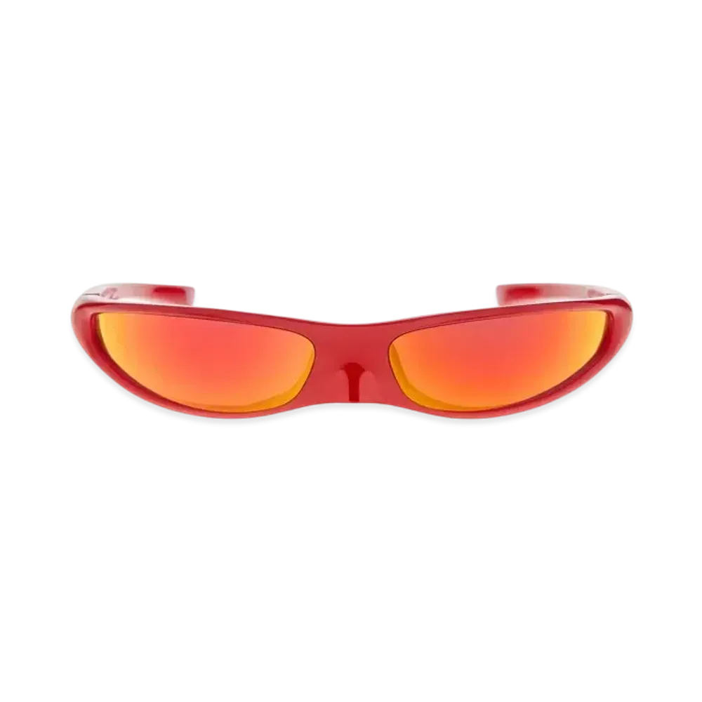 BALENCIAGA Blade Rectangle Sunglasses "Red"