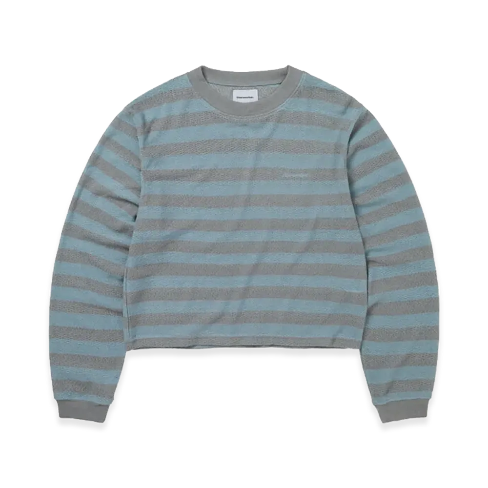 thisisneverthat Mesh Striped W Crewneck "Sky Blue"