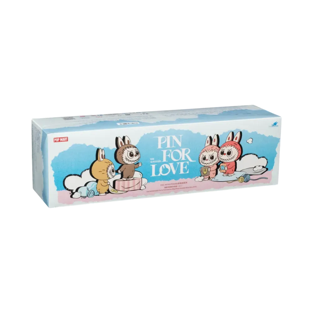 POP MART THE MONSTERS (LABUBU) Pin for Love Series-Vinyl Plush Pendant (N-Z) [Assortment Box]