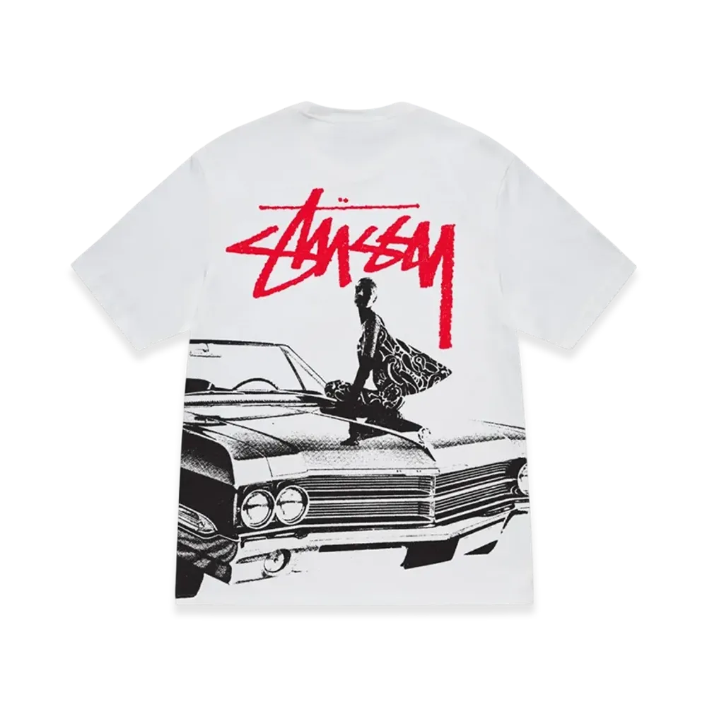 Stussy Beat Crazy Tee "White"