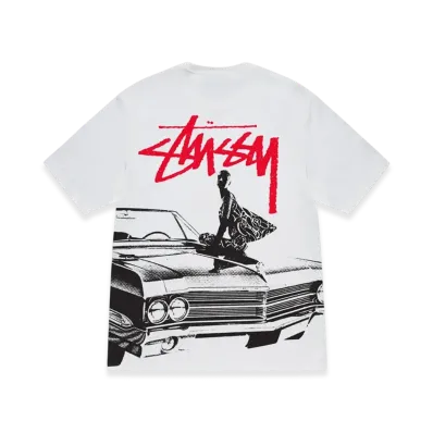Stussy Beat Crazy Tee "White"